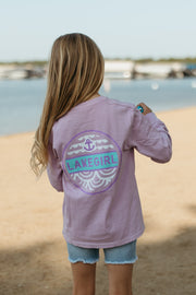 Back graphic of youth wisteria long sleeve