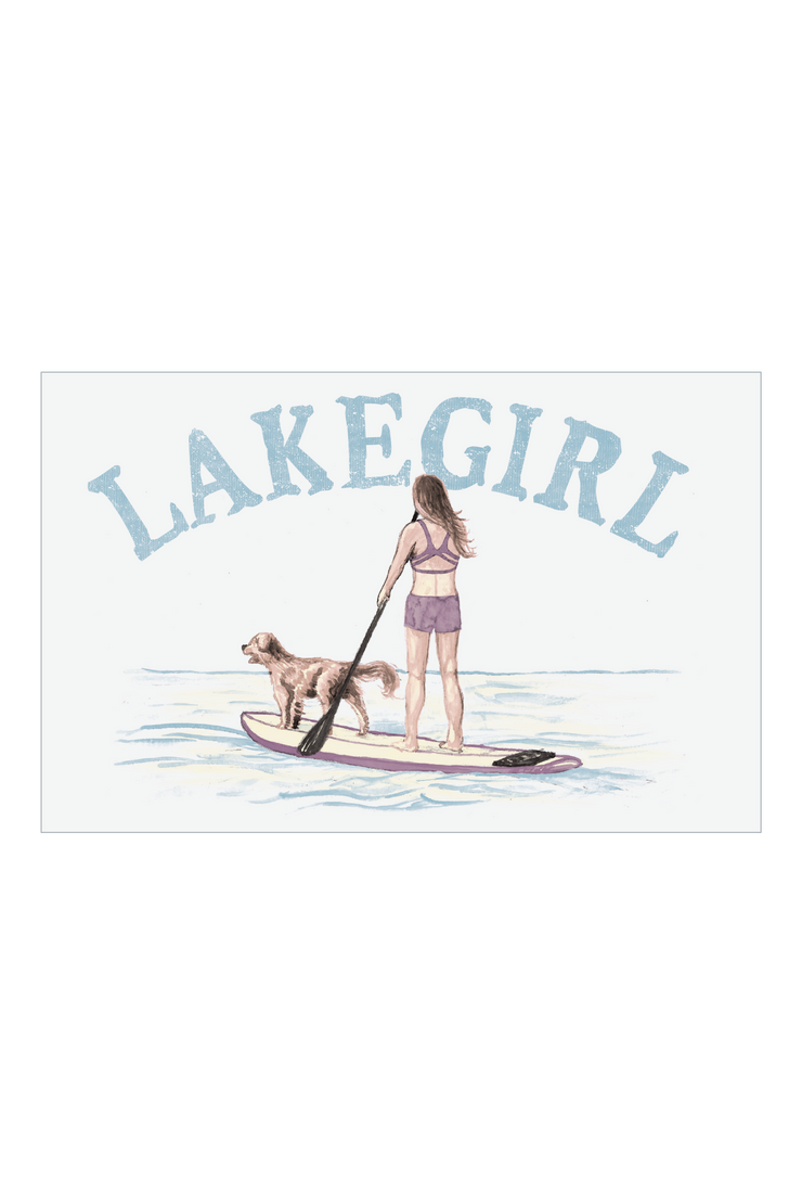 Paddle Board Girl Sign