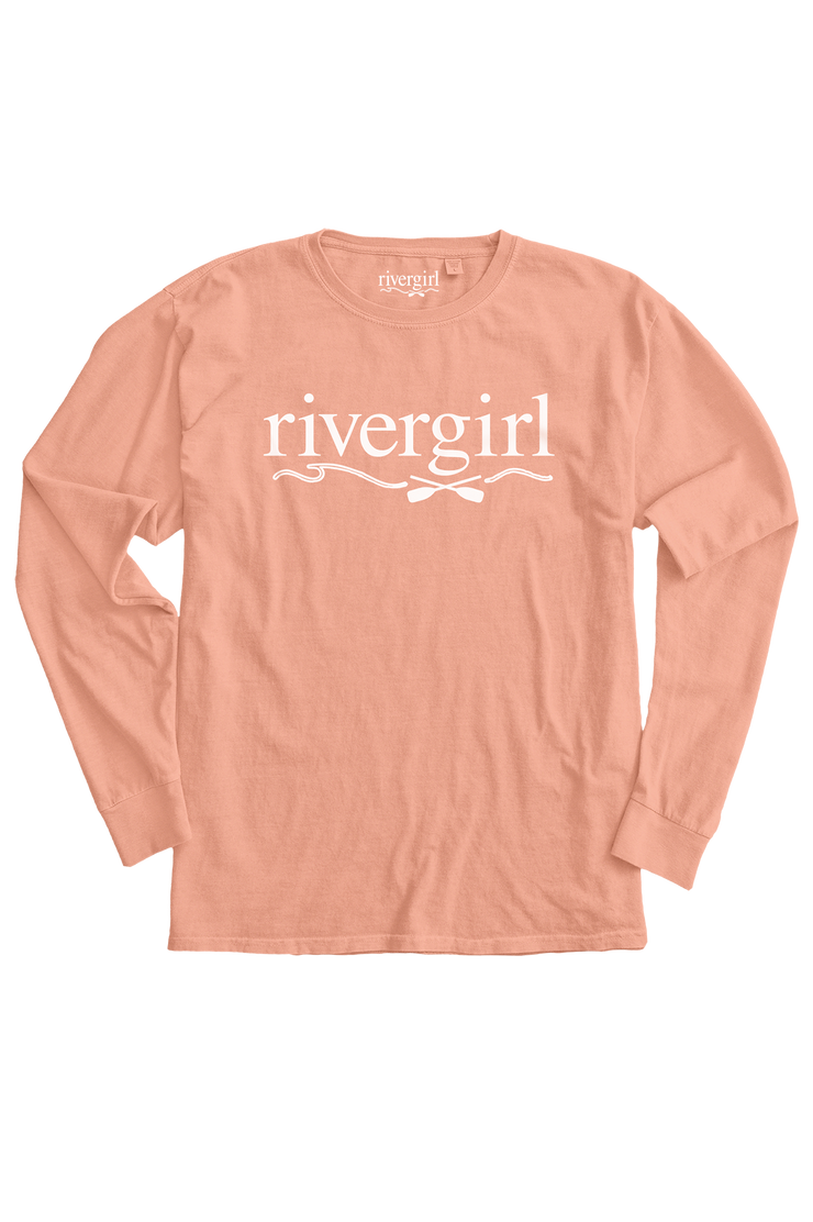 Rivergirl Logo Long Sleeve in Rose Quartz
