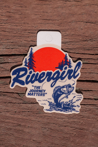 Rivergirl Jumping Fish Sticker