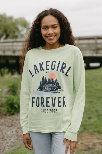 Lakegirl Ringspun Long Sleeve in Lime