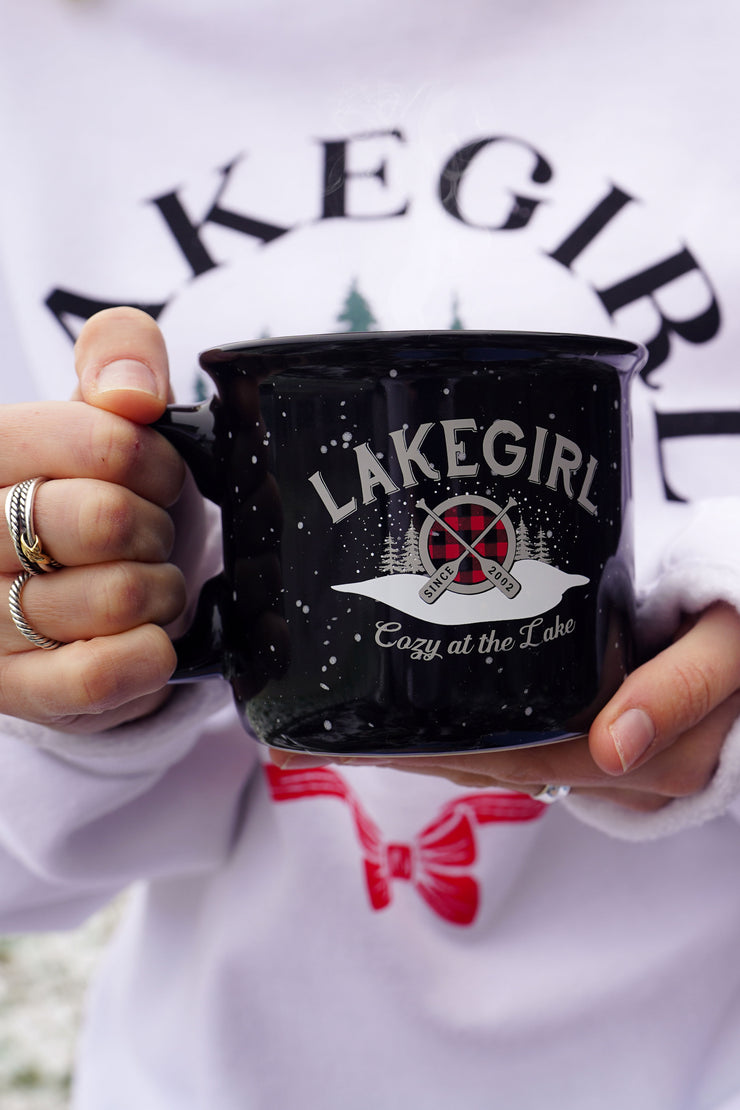Lakegirl Classic Campfire Mug in Black