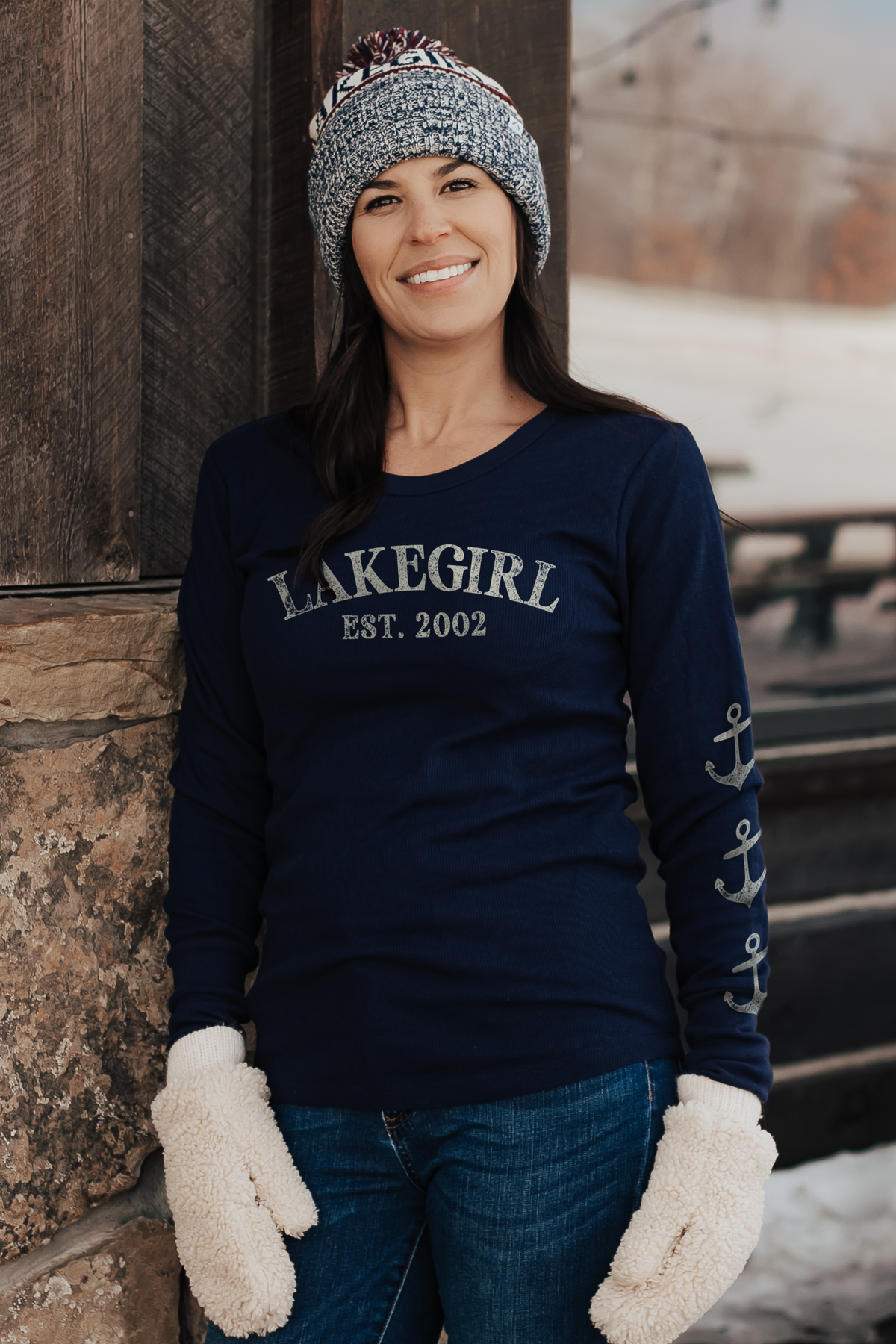トップス ttt_msw fruits thermal long sleeve navy Thermal Long Sleeve in Navy – Lakegirl