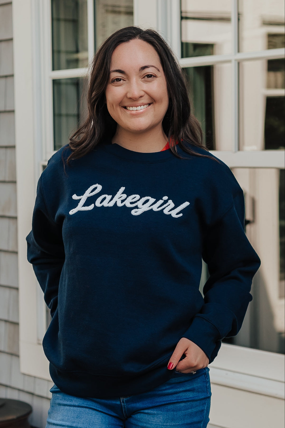 Lakegirl Sanded Fleece Crew Neck
