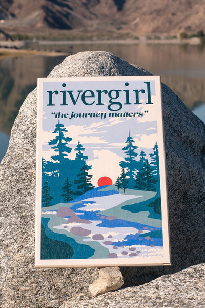 Rivergirl Whitewater Wooden Sign