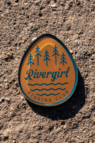 Rivergirl Fishing Egg Acrylic Magnet
