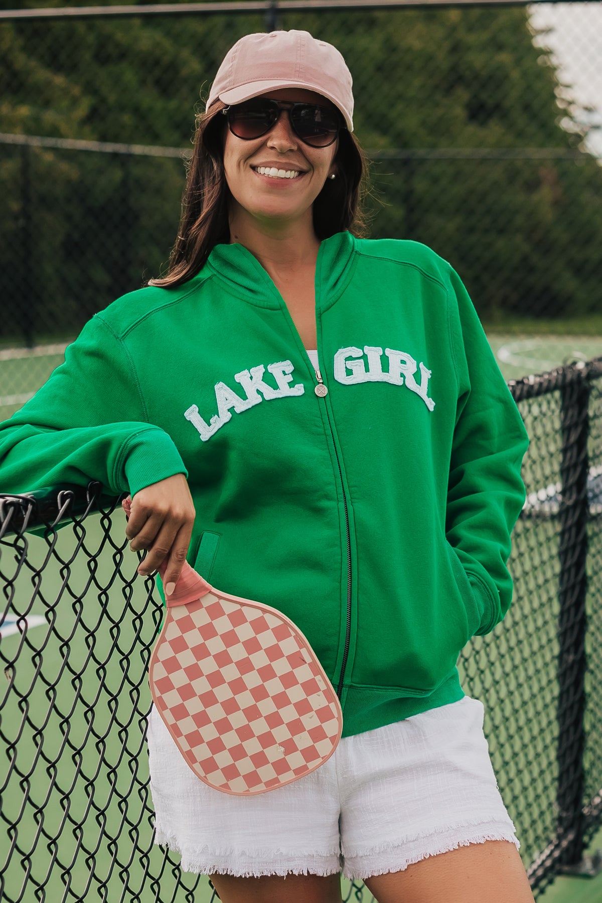 Classic Track Jacket in Kelly Green