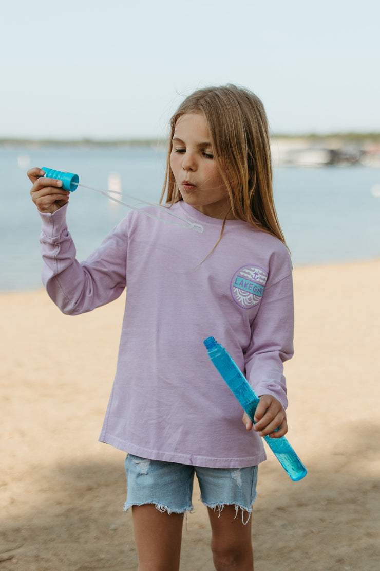 Youth Ringspun Long Sleeve in Wisteria