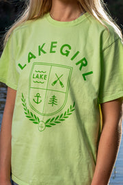 Lakegirl Ringspun Short Sleeve in Lime