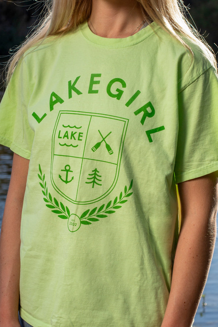 Lakegirl Ringspun Short Sleeve in Lime