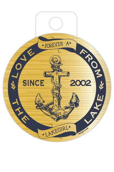 Forever Lakegirl Sticker Metallic Gold