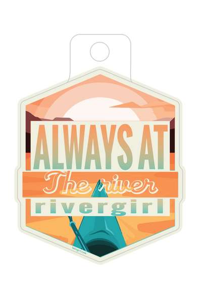 Rivergirl Kayak Sticker