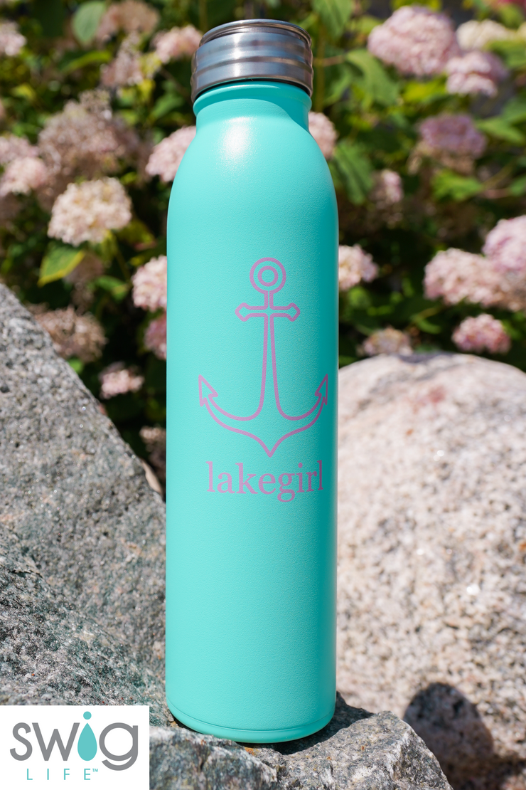 22 oz. Anchor Water Bottle in Aqua