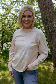 Heart at the Lake Long Sleeve in Shell Pink