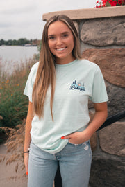 Dreamy Sailboat Short Sleeve in Mint