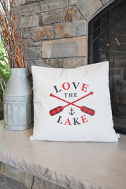Love the Lake Plaid Pillow Case