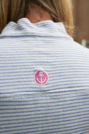 French Terry Stripe 1/4 Zip