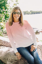 Ombre Lake Life Anchor Long Sleeve Tee - M Only