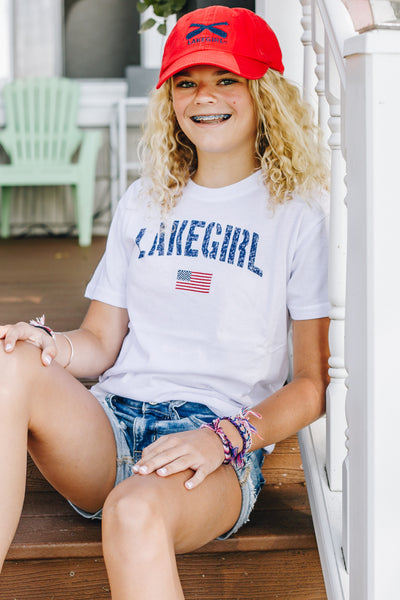 Youth Ringspun Relaxed Flag Tee