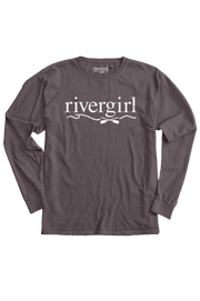 Rivergirl Logo Long Sleeve Crew Amethyst T-shirt