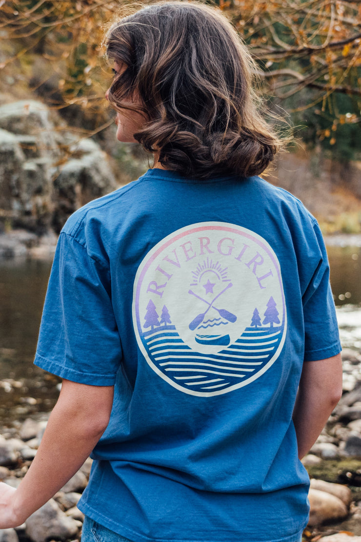 Rivergirl Ombre Waves & Paddles Tee