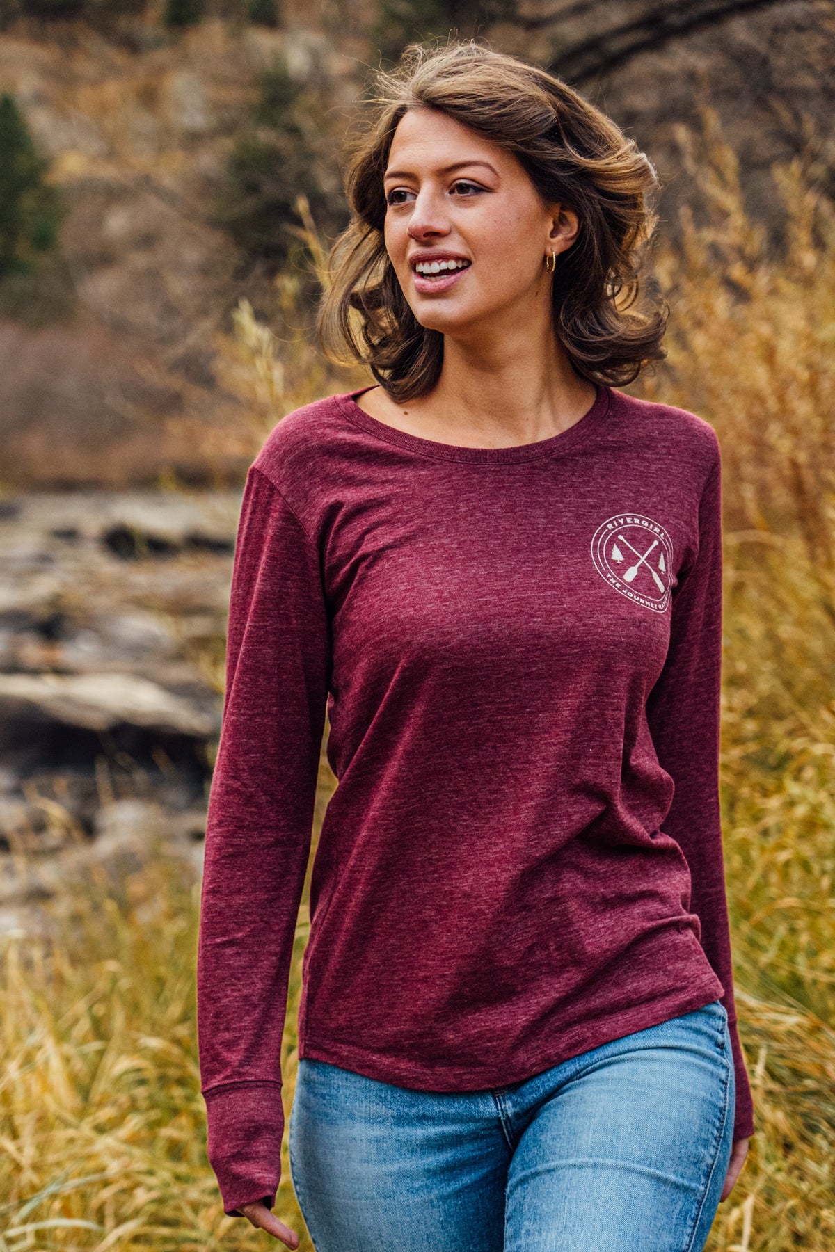 Rivergirl Periscope Triblend Long Sleeve Tee – Lakegirl