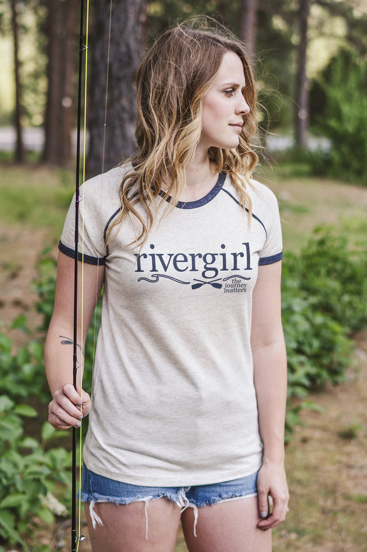 Rivergirl Logo Ringer Tee