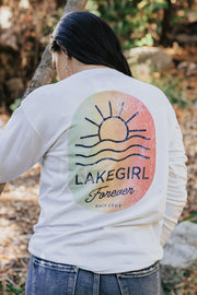 Lakegirl Rainbow Long Sleeve in White