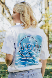 Lakegirl Water Color Waves in White